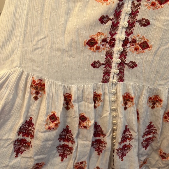 Free people Arianna embroidered tunic top small - Picture 6 of 6